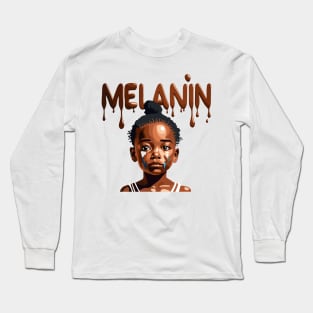 Melanin Drippin' Afrocentric Long Sleeve T-Shirt